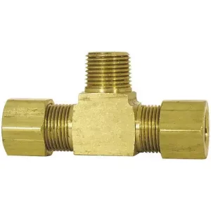 Brass Compression Male Tee