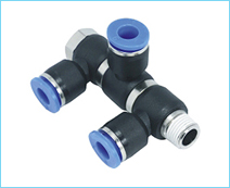 Pneumatic Fittings Male Triple Banjo