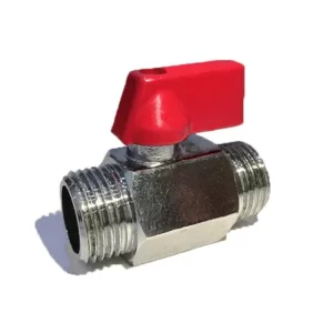 Mini Ball Valve Male X Male Polished